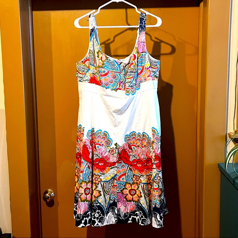 Nine West Tropical Floral Print Sundress